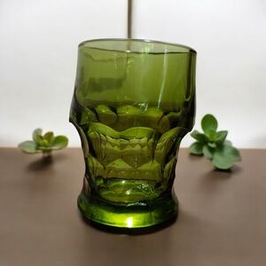Vintage Viking glass green set of 6